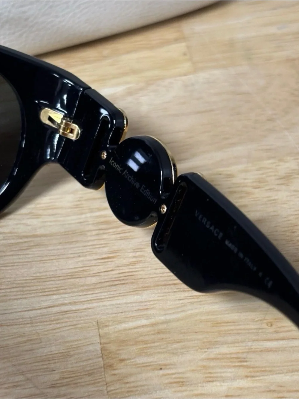 Versace Medusa Mod 4265 Iconic Archive Edition Black Gold Sunglasses Biggie